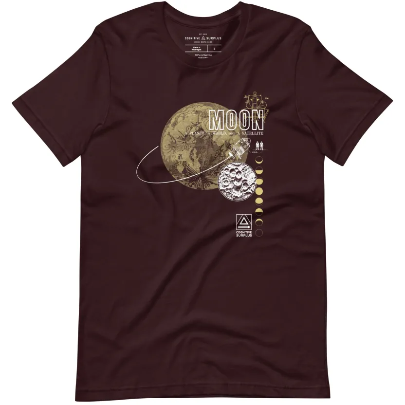 Cognitive Surplus Vintage Moon Graphic Tee* Unisex Graphic Tees | Astronomy