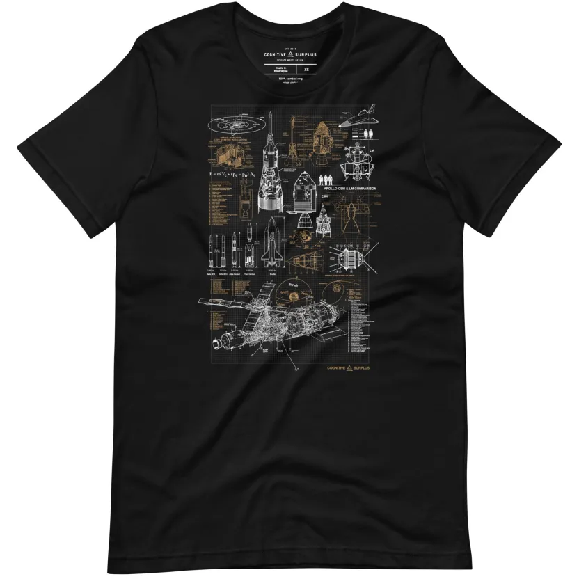 Cognitive Surplus Vintage Rocketry Graphic Tee* Unisex Graphic Tees | Engineering