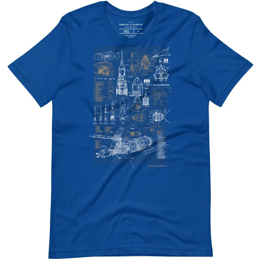 Cognitive Surplus Vintage Rocketry Graphic Tee* Unisex Graphic Tees | Engineering