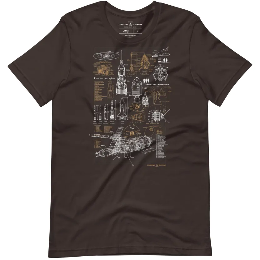 Cognitive Surplus Vintage Rocketry Graphic Tee* Unisex Graphic Tees | Engineering