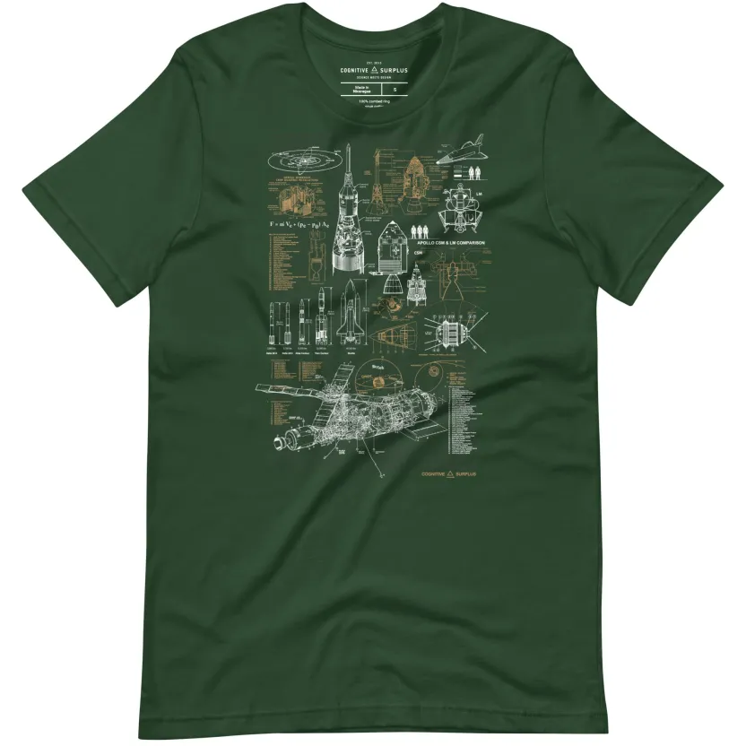 Cognitive Surplus Vintage Rocketry Graphic Tee* Unisex Graphic Tees | Engineering
