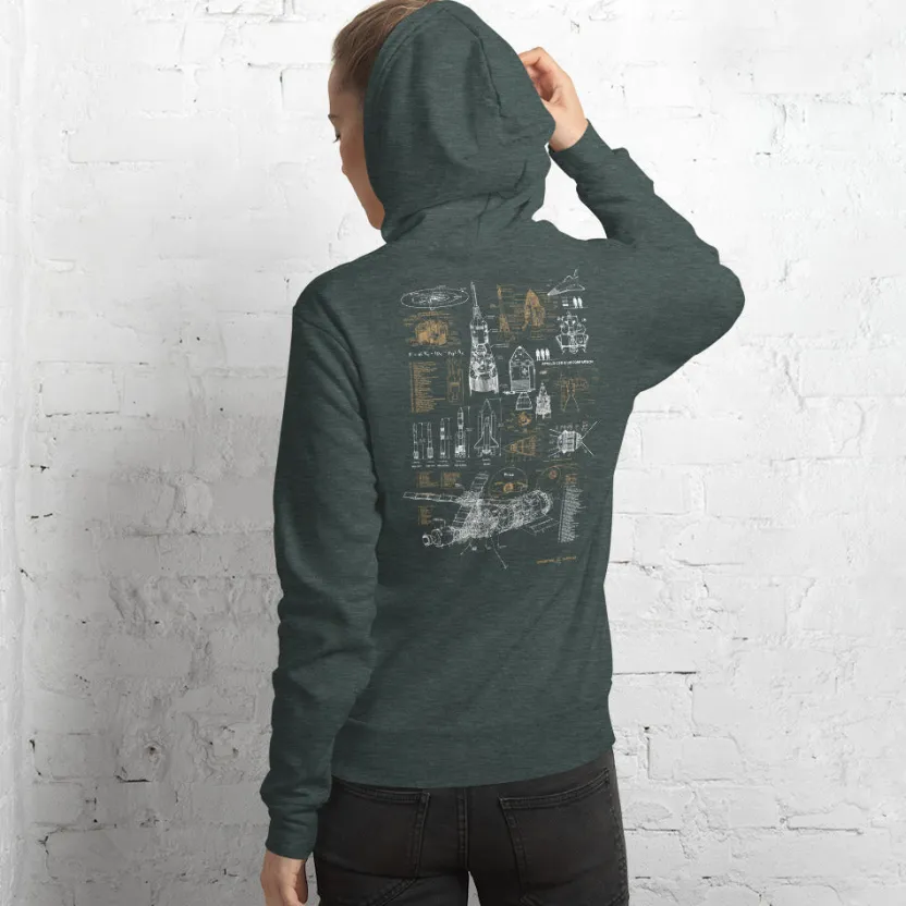 Cognitive Surplus Vintage Rocketry Hoodie* Hoodies | Engineering