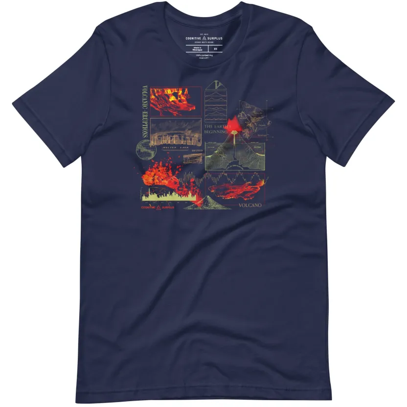 Cognitive Surplus Vintage Volcano Graphic Tee* Unisex Graphic Tees | Geology + Earth Science