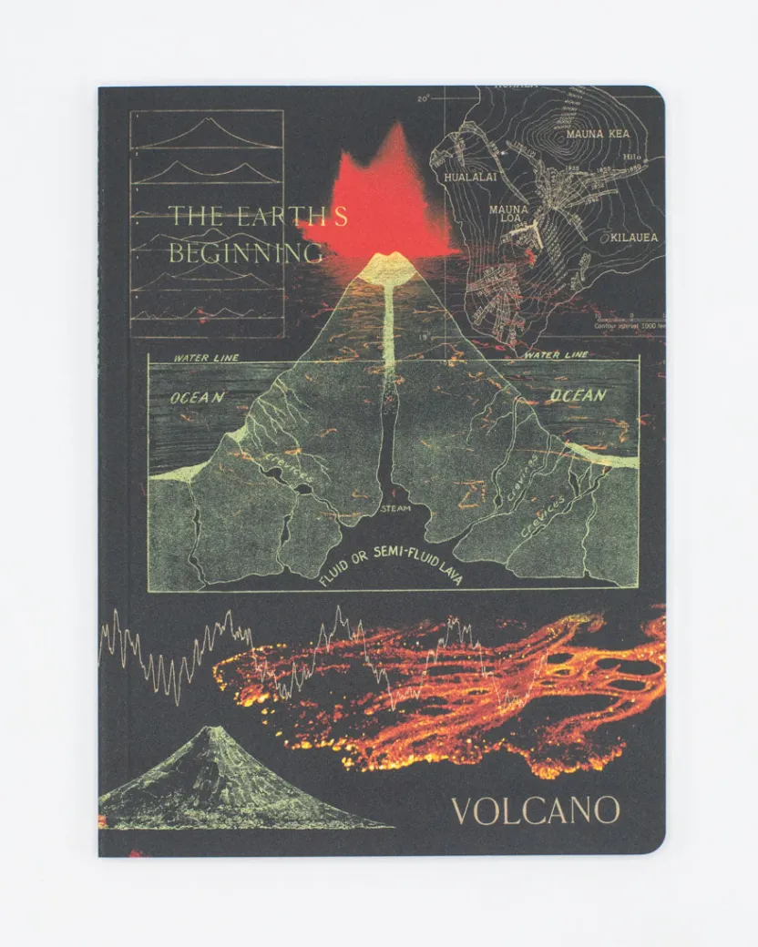 Cognitive Surplus Volcanoes Softcover Notebook - Geology Journal | * The Experiment | Geology + Earth Science