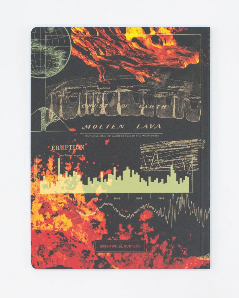 Cognitive Surplus Volcanoes Softcover Notebook - Geology Journal | * The Experiment | Geology + Earth Science