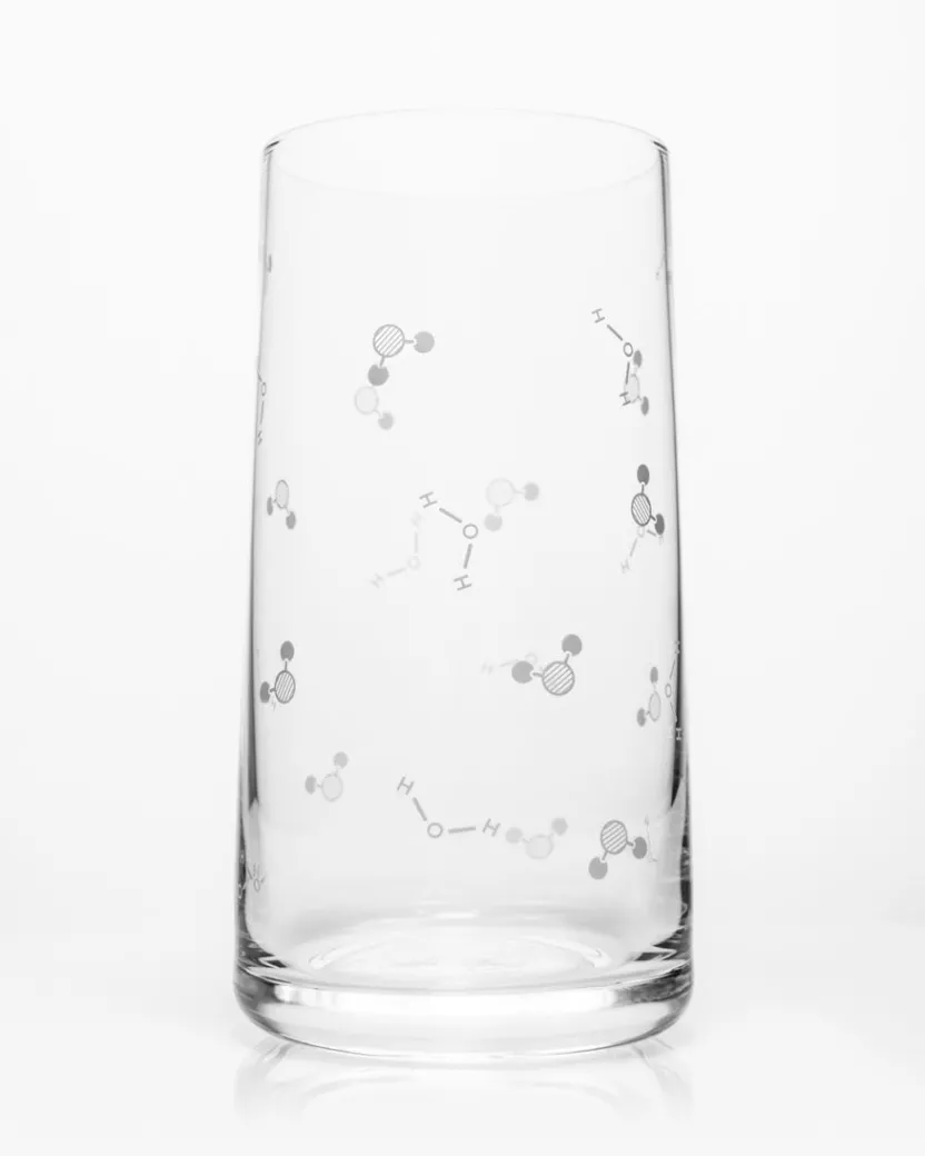 Cognitive Surplus Water Chemistry Drinking Glass – Science Tumbler | * Drinking Glasses | Chemistry