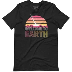 Cognitive Surplus Welcome to Earth Graphic Tee* Unisex Graphic Tees | Astronomy