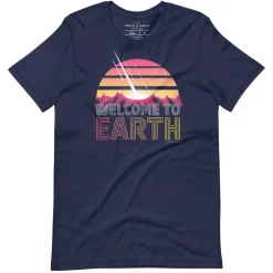 Cognitive Surplus Welcome to Earth Graphic Tee* Unisex Graphic Tees | Astronomy