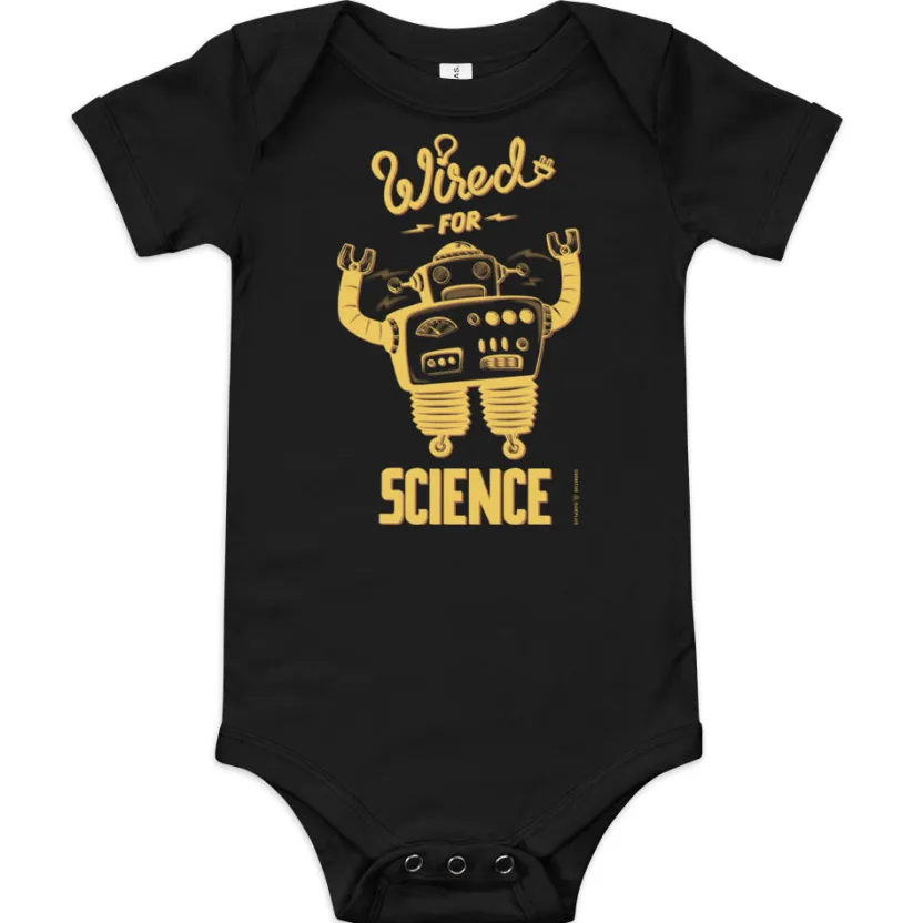 Cognitive Surplus Wired for Science Baby Bodysuit* Baby Bodysuits | Engineering