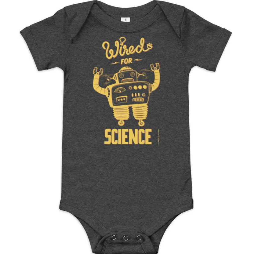 Cognitive Surplus Wired for Science Baby Bodysuit* Baby Bodysuits | Engineering