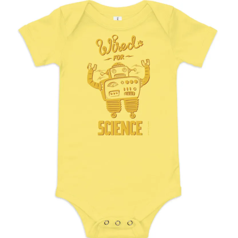 Cognitive Surplus Wired for Science Baby Bodysuit* Baby Bodysuits | Engineering