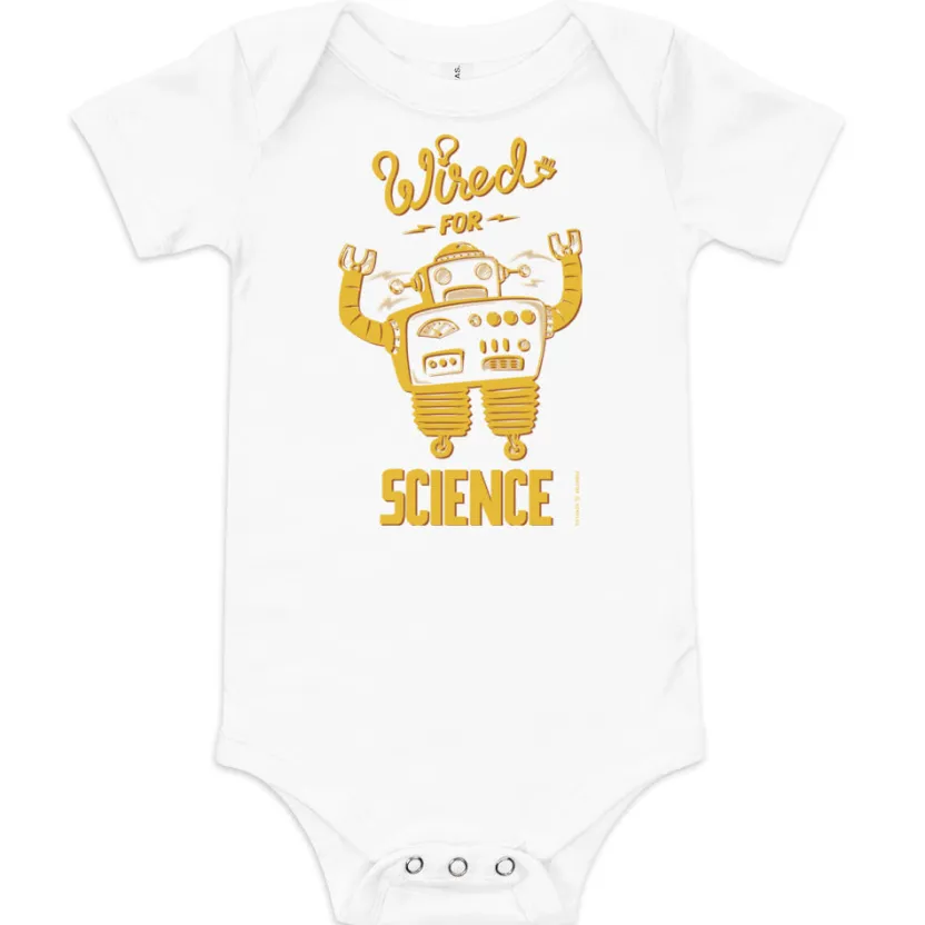 Cognitive Surplus Wired for Science Baby Bodysuit* Baby Bodysuits | Engineering