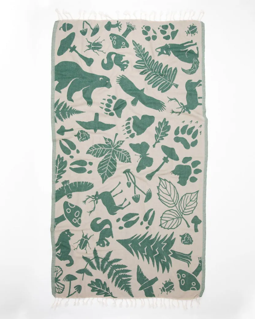 Cognitive Surplus Woodland Forest Turkish Towel* Turkish Towels | Botany