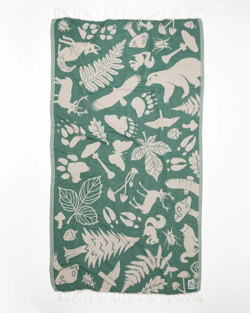 Cognitive Surplus Woodland Forest Turkish Towel* Turkish Towels | Botany