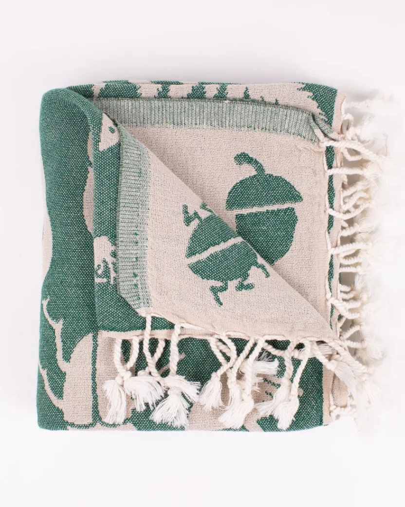 Cognitive Surplus Woodland Forest Turkish Towel* Turkish Towels | Botany
