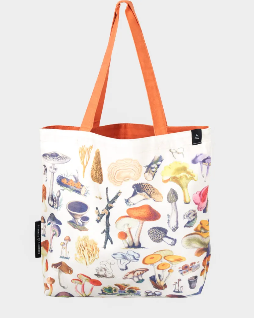 Cognitive Surplus Woodland Mushrooms Canvas Shoulder Tote* Tote Bags | Kitchen Science