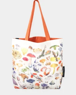 Cognitive Surplus Woodland Mushrooms Canvas Shoulder Tote* Tote Bags | Kitchen Science